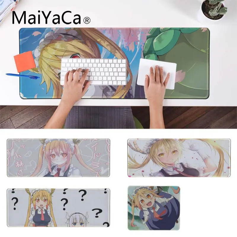 

Maiyaca New Arrivals Kobayashis dragon maid Gaming Player desk laptop Rubber Mouse Mat Rubber PC Computer Gaming mousepad