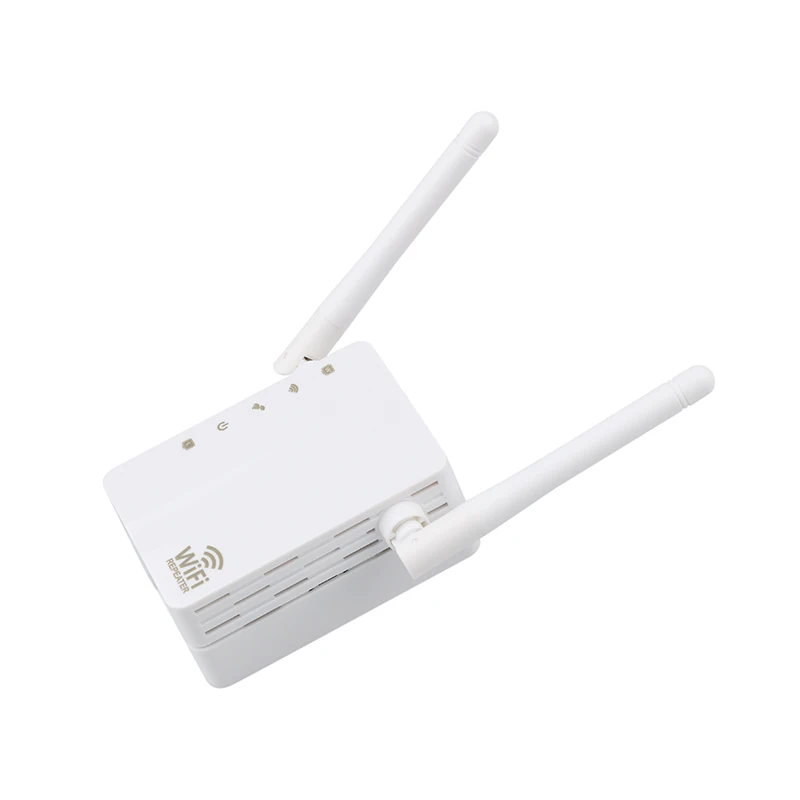 Kebidu N300 Wi fi ретранслятор 300 Мбит/с мини беспроводной N маршрутизатор Wi-fi ретранслятор расширитель дальнего действия усилитель с 2 внешними антеннами WPS - Цвет: Белый