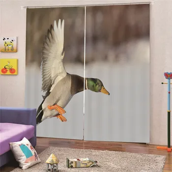 

Teal Blackout Curtain Drapery with Liner Cortina for Bedroom Living Room Decoration Home Decor Draps AP25