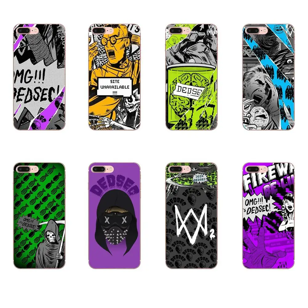 

For Huawei Honor 4C 5A 5C 5X 6 6A 6X 7 7A 7C 7X 8 8C 8S 9 10 10i 20 20i Lite Pro Soft Cases Fundas Watch Dogs 2 Dedsec