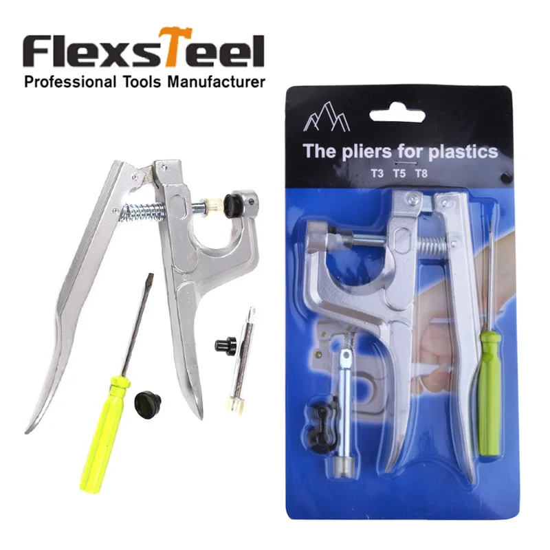 

DIY Craft Fastener Plastic Snap Pliers Bottons Press Pliers with Screwdriver for T3 T5 T8 Kam Resin Botton
