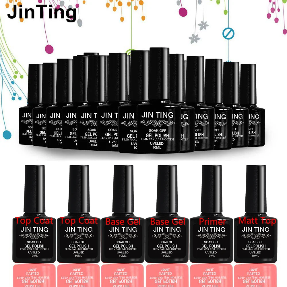 

Nails Gel Nail Polish 20pcs Gel Nail Polish Set For Manicure Semi Permanent UV Gel Varnish Hybrid Art Off Base top coat gel