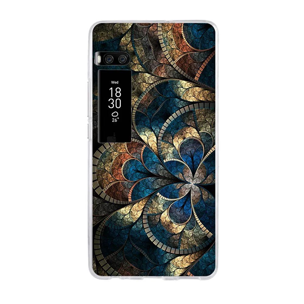 Silicone TPU Phone Cases For Meizu Pro 7 Plus Case 3D Luxury Cute Flower Fundas Soft Ultra Thin Covers Pattern Case best meizu phone case brand