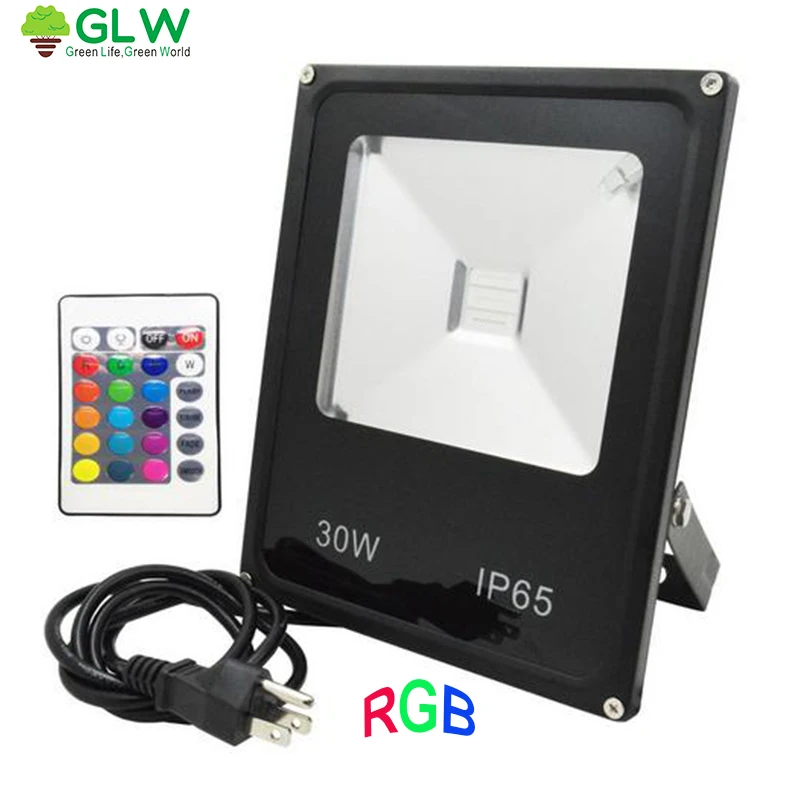 GLW Светодиодный прожектор мощностью 50 Вт 30 20 10 IP65 Водонепроницаемый 220 V 110 для