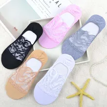 3 пар/упак. летние кружевные носки, популярные носки, женские однотонные хлопковые носки-лодочки, носки с кружевом, SW-42-1