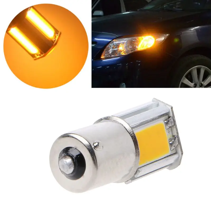 

BA15S 27 SMD LED 1156 PY Yellow Indicator Turn Signal Light Bulb Globe
