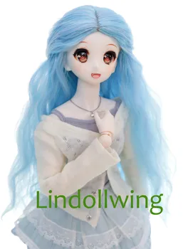

1/3 BJD Wig Pullip Dal DD SD LUT Dollfie Doll Wig High Temperature Hair 8-9 inch Long Black Wig