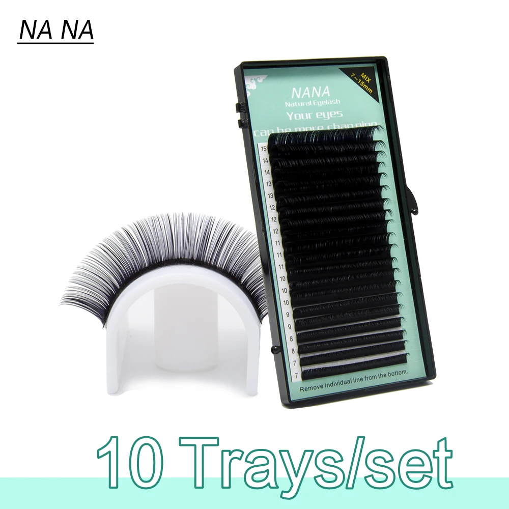 

Free shipping 10casesJ B C D 7~15mm MIX 20sheets/case mink extension eyelashes false eyelash individual eyelashes wholeslae