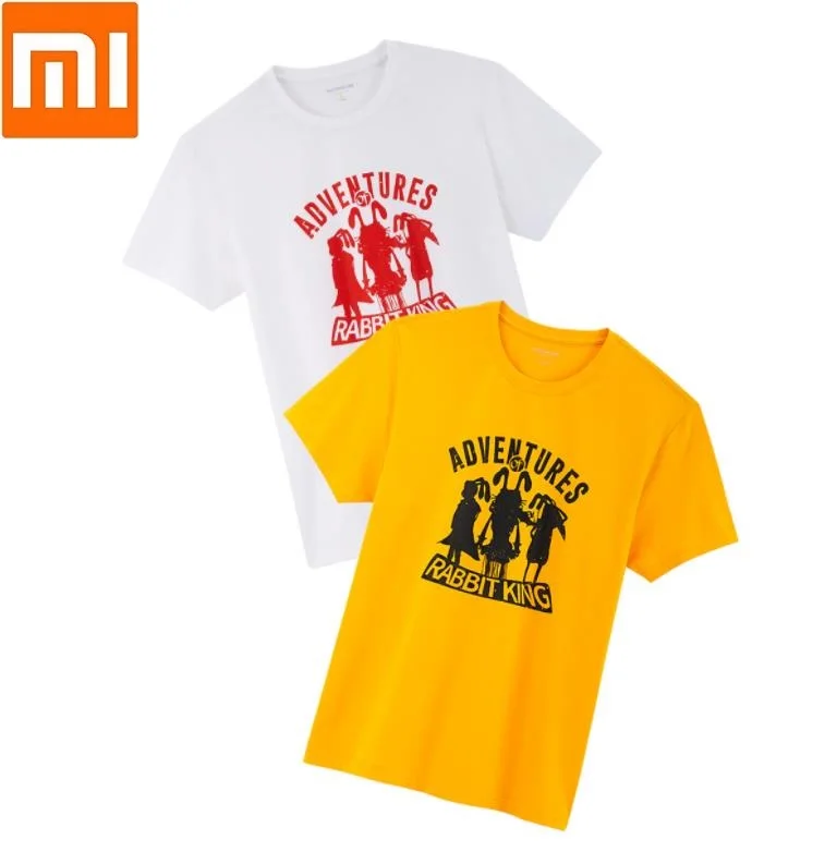 

Xiaomi youpin Summer men cotton T-shirt Cartoon rabbit printing Soft and comfortable Breathable short sleeves Smart home
