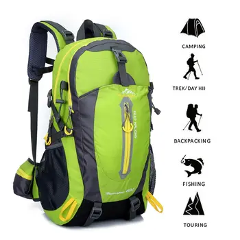 

40L Water Resistant Travel Backpack Camp Hike Laptop Daypack Trekking Climb Back Bags For Men Women