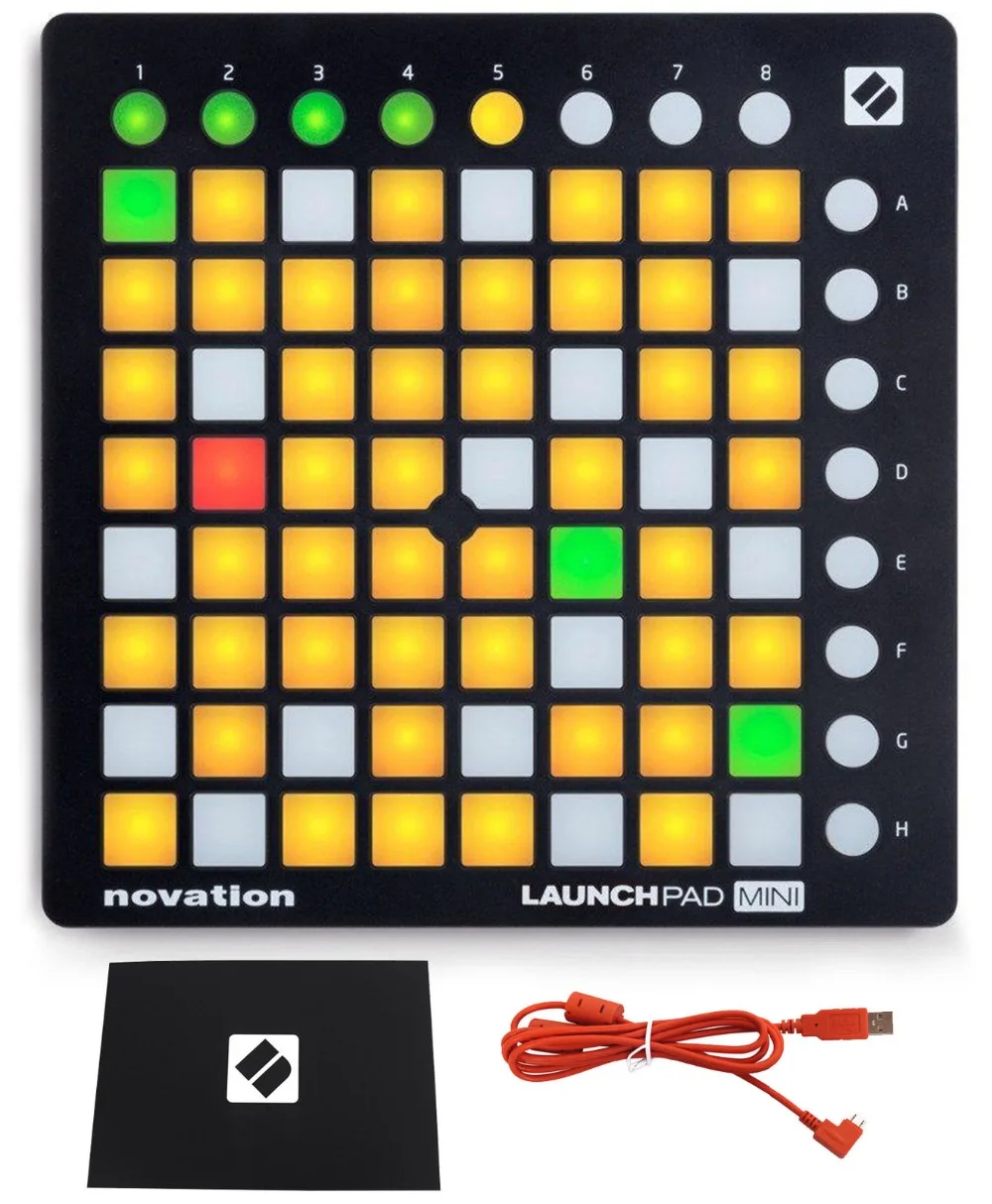 Novation LAUNCHPAD MINI MK2 MKII Live MIDI контроллер USB DJ Stage 64 Pad + Ableton Lite|Микрофоны| |