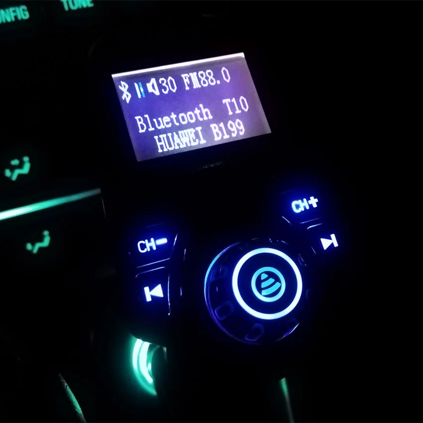Автомобильный комплект AGETUNR T10 с Bluetooth громкой связи fm передатчик MP3 музыкальный
