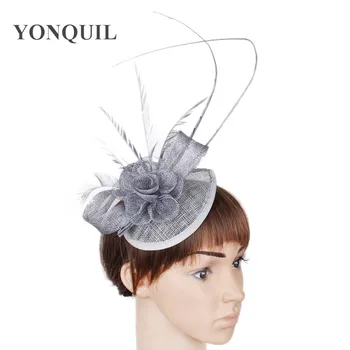 

17 colors generous sinamay material kentucky derby fascinator headpiece cocktail headwear bridal hat suit for all season OF1546