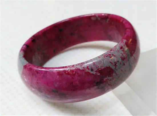 

FREE SHIPPING>>>@@ New Vintage Chinese Beautiful Fashion Pink RED Peach Jade Bangle Bracelet 61.5MM NEW