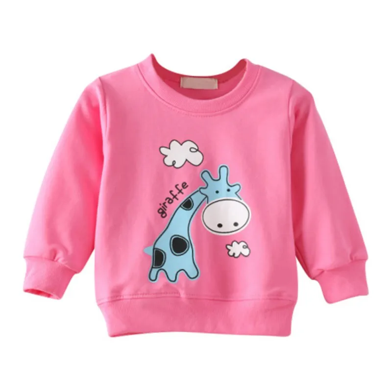 

Baby Girls Tops Tees Kids Long Sleeve Sweatshirt For Girls Spring Autumn Children Cartoon Cotton T-shirt Blouse Kid Clothing