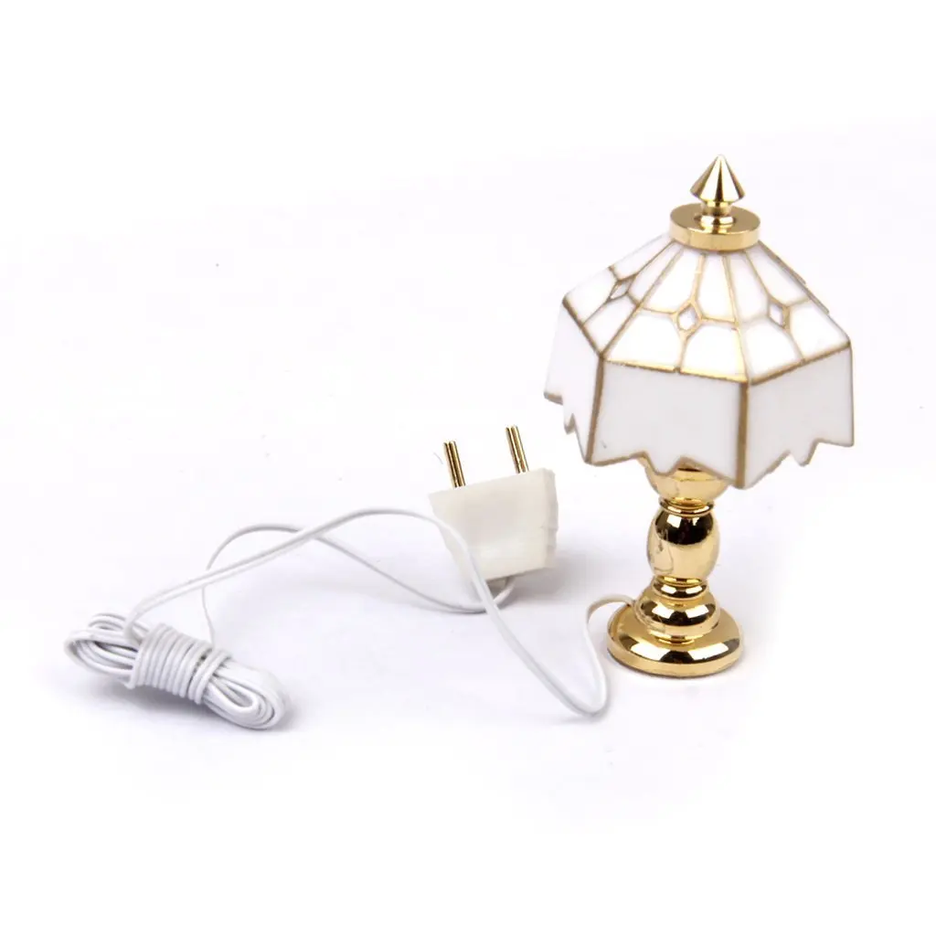 

1:12 Miniature House Table Lamp Light