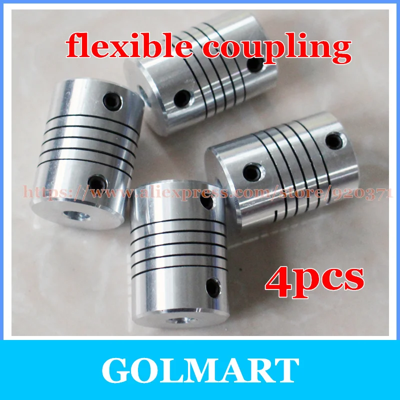 

4pcs CNC Motor Jaw Shaft Coupler Flexible Coupling OD 18x25mm wholesale Dropshipping 4/ 5/6/6.35/7/8/10/mm 5mm to 8mm