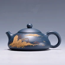 Фиолетовые цвета, зеленые чернила, хлорит, Горькая тыква, ковш, камень, отверстие в виде шара, настенная грязевая живопись, рекомендуется в разделе чайник