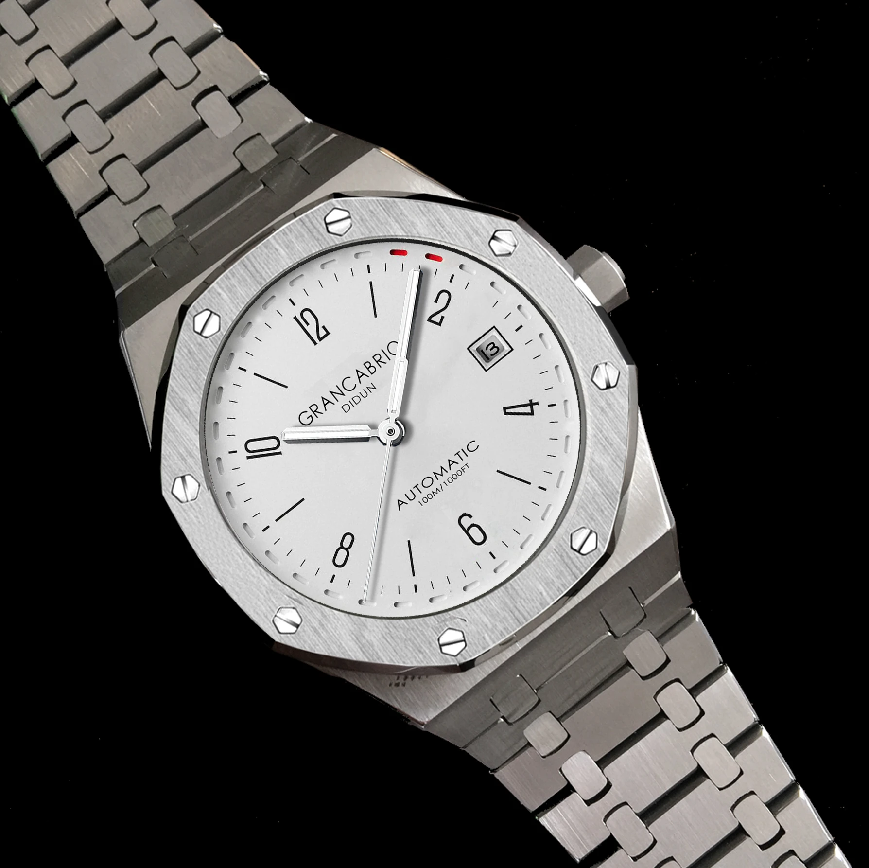 DIDUN الرجال ووتش الأعلى العلامة التجارية الفاخرة الميكانيكية التلقائي ووتش الأزياء ساعة رياضية الصلب حزام للماء ووتش DIDUN الرجال ووتش الأعلى العلامة التجارية الفاخرة الميكانيكية التلقائي ووتش الأزياء ساعة رياضية الصلب حزام للماء ووتش