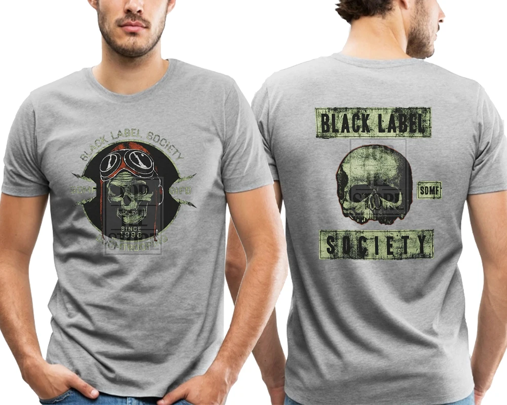 Black Label society Doom Trooper рубашка s m l Xl Xxl 3Xl футболка Официальная футболка - Цвет: Серый