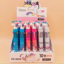 36 шт./кор. креативная Милая мультяшная Лошадь 10 Цветов шариковая ручка студенческий подарок на день рождения школьный Приз канцелярские принадлежности