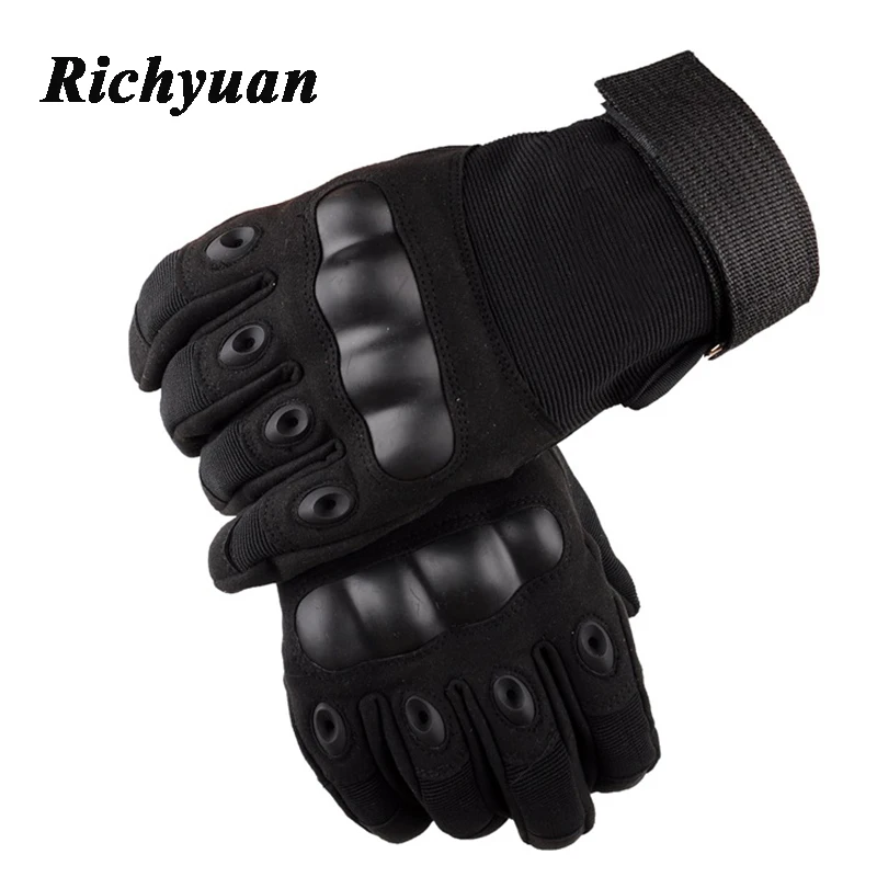 

US Army Tactical Gloves Full Finger Military Combat Police Safety Gloves Anti-Slippery Men's Leather Tactical Gloves