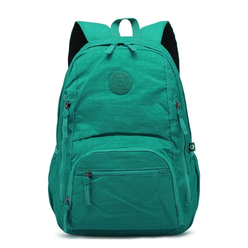 TEGAOTE, женский рюкзак, школьный рюкзак для девочки-подростка, Mochila Feminina, нейлоновый рюкзак для путешествий, для ноутбука, Женский Повседневный Рюкзак - Цвет: Grass green