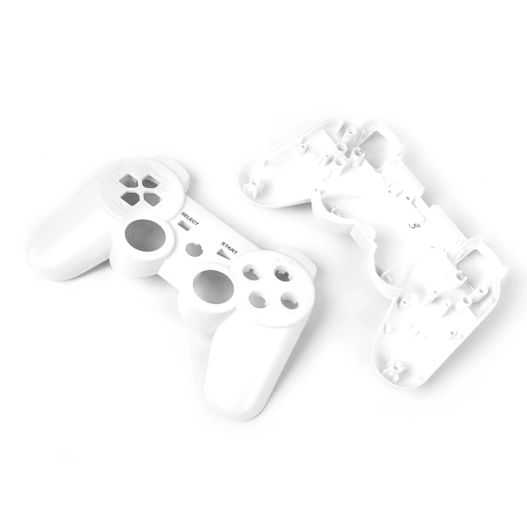 Полный корпус оболочки чехол Кнопка комплект для PlayStation 3 беспроводной контроллер-белый