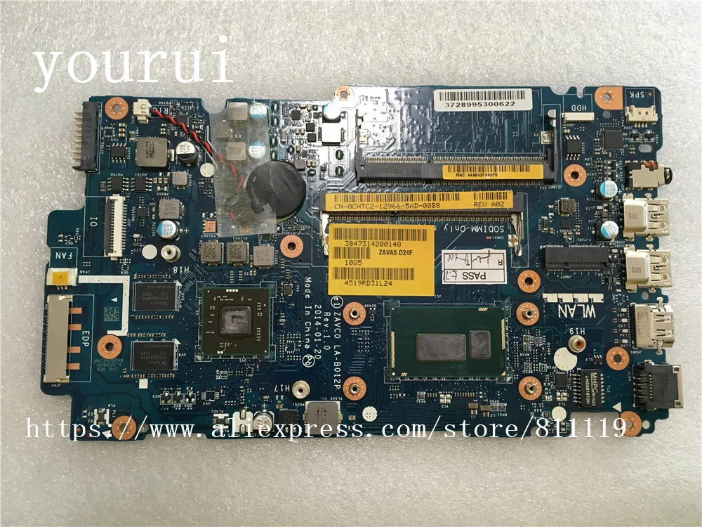 Yourui для материнская плата ноутбука Dell Inspiron 5447 SR1EF i5-4210u Процессор CHTC2 0CHTC2 CN-0CHTC2 ZAVC0