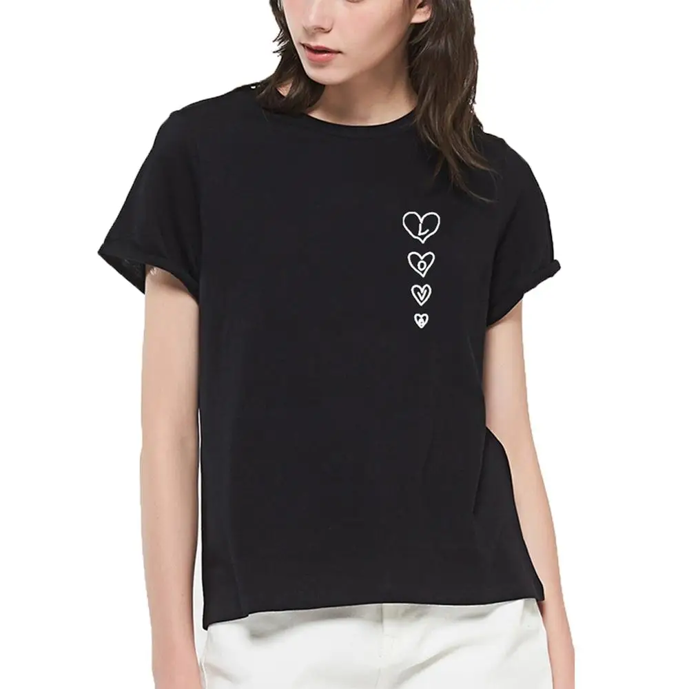 جيب الحب تي شيرتات ورق الرسم البياني فام الصيف قصيرة الأكمام س الرقبة القطن السيدات قمم فضفاض أسود أبيض T قميص المرأة أعلى جيب الحب تي شيرتات ورق الرسم البياني فام الصيف قصيرة الأكمام س الرقبة القطن السيدات قمم فضفاض أسود أبيض T قميص المرأة أعلى