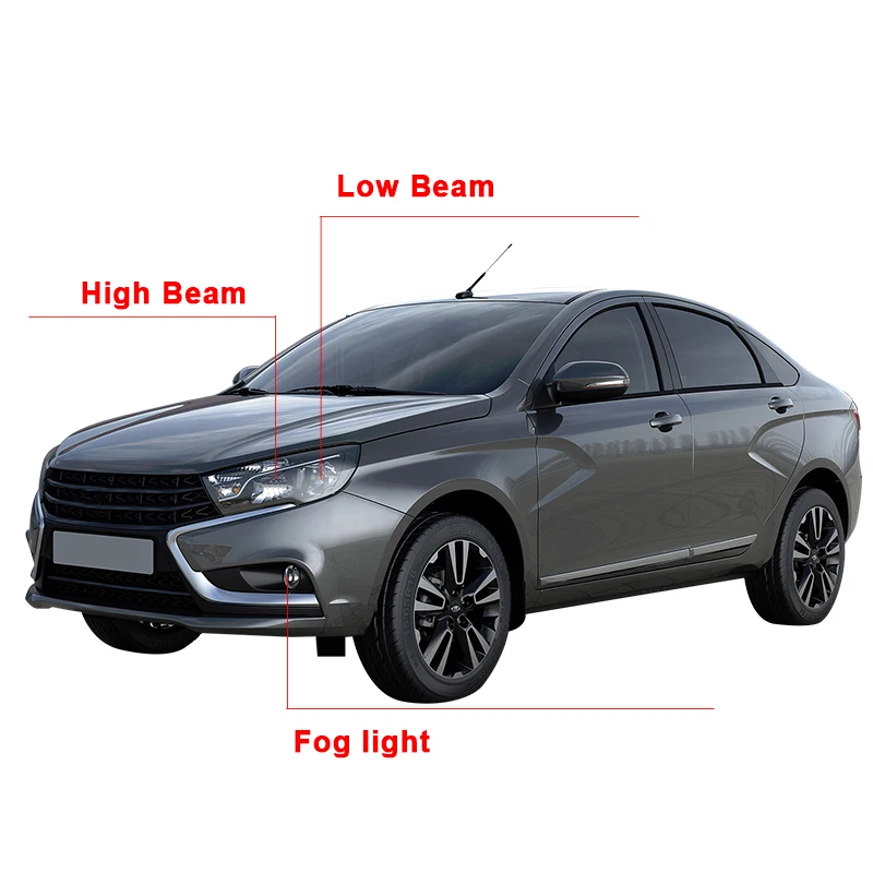 Для ЛАДА (ВАЗ) Веста 1 CNG 2017 2018 2 штуки LED 4300К 3000К Автомобильные Светодиодные Лампы