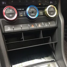 ABS автомобильный подлокотник коробка для хранения стакана воды Центральный пассажирский ящик для перчаток органайзер для Skoda Kodiaq