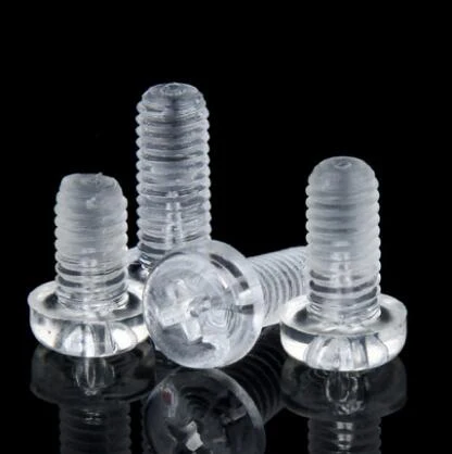 

100pcs/lot M5/M6/M8 Transparent Acrylic Phillips Pan Head Machine Screw Insulation Screw