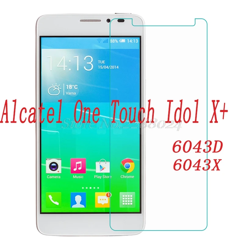 Закаленное стекло 9H для Alcatel One Touch Idol X + 60436x 6043D Взрывозащищенная защитная пленка