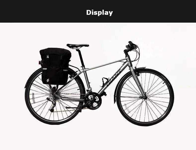 Perfect Roswheel Sahoo Series 14891-A-SA Bike Tail Rear Seat Trunk Bag Bicycle Saddle Bag Rack Side Panniers Pouch 15L 7