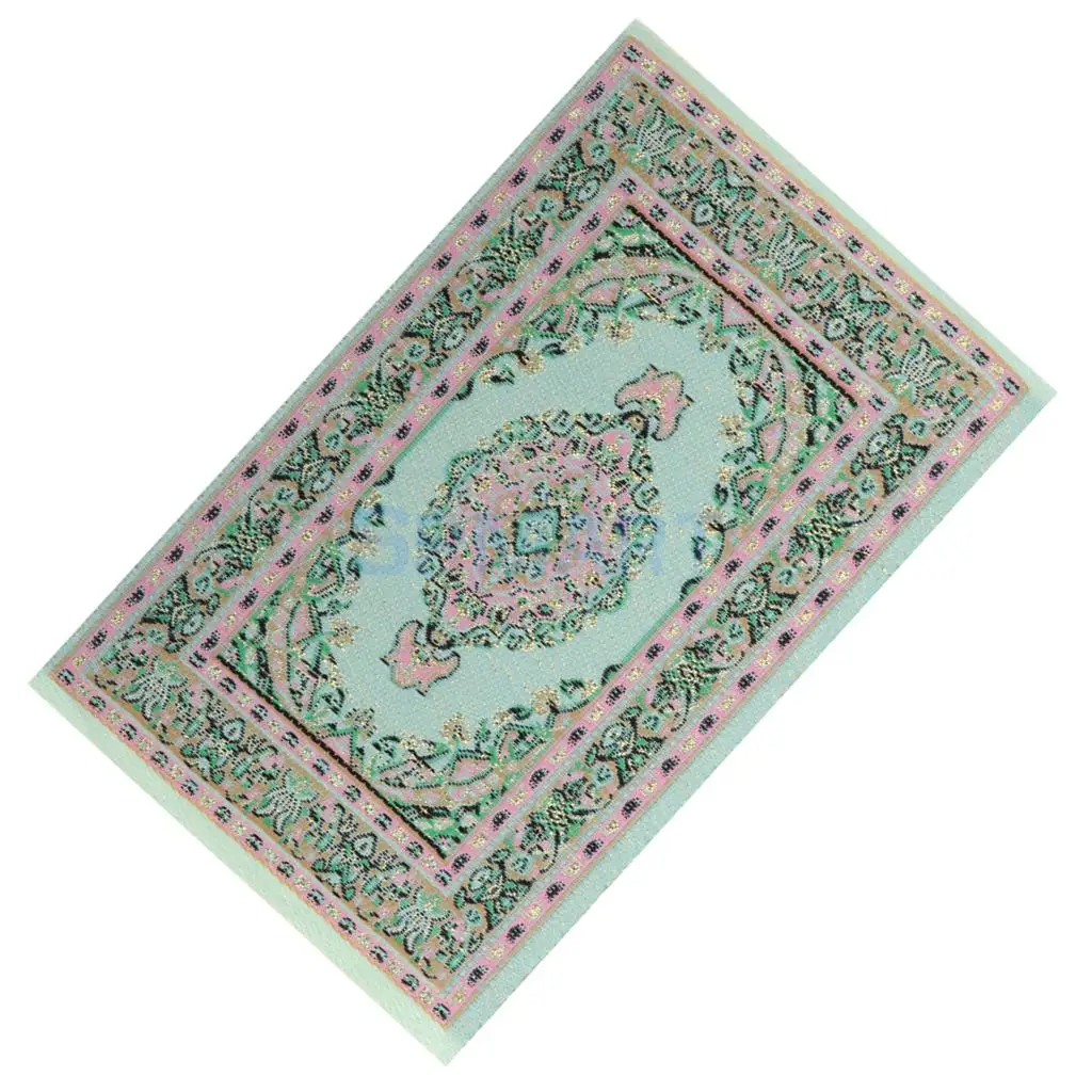 1/12 Scale Dollhouse Miniature Turkish Style Area Rug/Carpet/Mat Floor Coverings for Dolls House Any Rooms Furniture Decor Accs