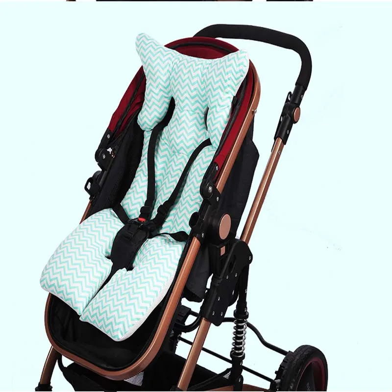 Детские утолщенные дышащие 3D сетчатые хлопковые подушки для сиденья, подкладка для коляски и автомобильного кресла, обеденный стул