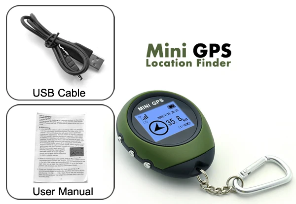 Мини GPS приемник и расположение надежный трекер USB Перезаряжаемые устройства слежения в режиме реального времени с навигации позиционирования Компасы