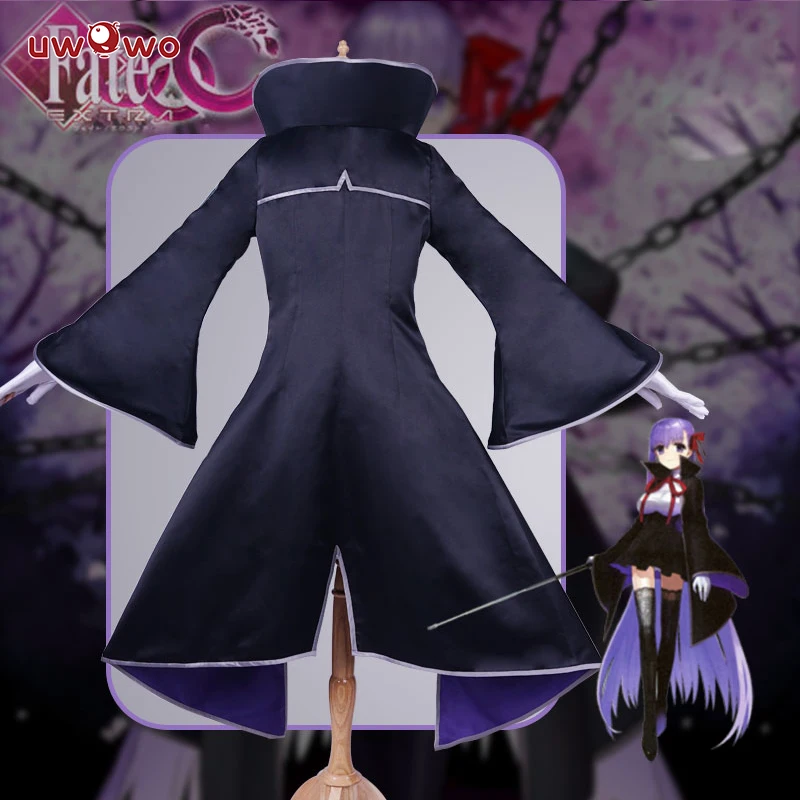 UWOWO Аниме игра Fate/EXTRA CCC BB Косплей Костюм Kokui Byibyi черное пальто Луна Рак костюм