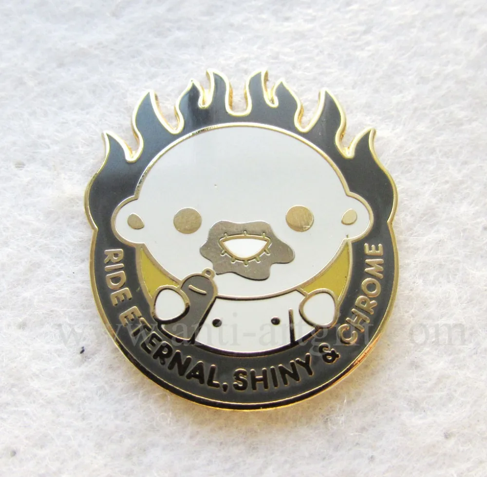 Custom design silver nickle metal lapel pins company logo with lovey