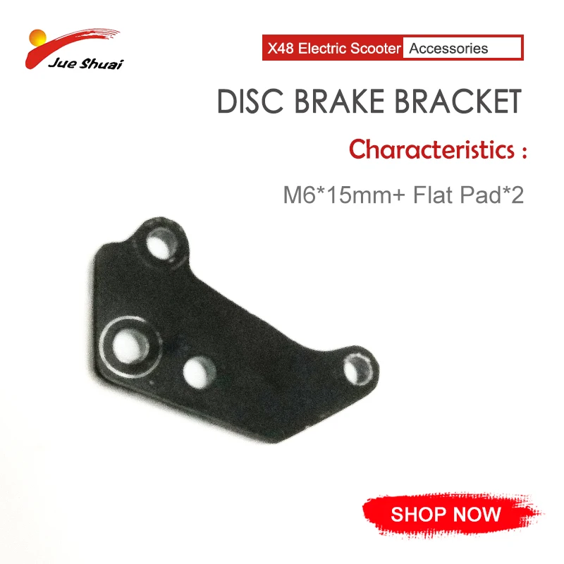 

Thick Black Sheet Disc Brake Bracket Flat Pad Easy Installation 15MM For 10 Inch Electric Scooter E Scooter Patinete Eletrico