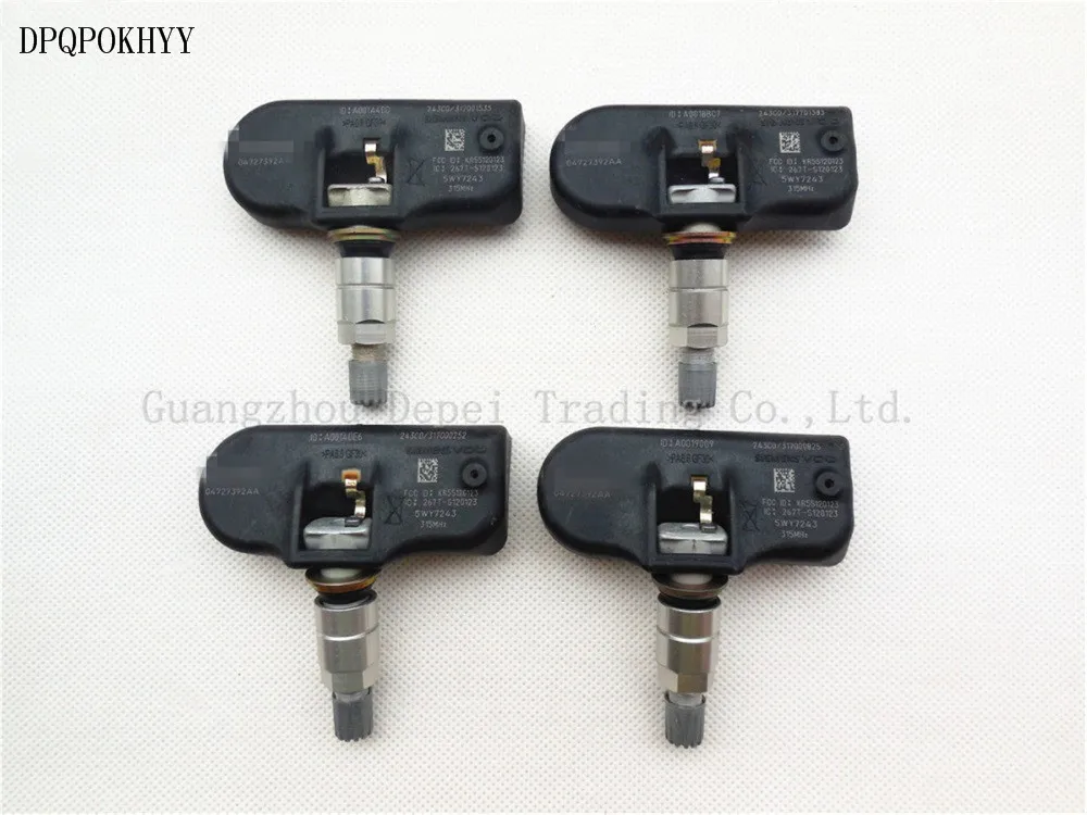 DPQPOKHYY комплект (4) OEM 04727392AA для CHRYSLER датчик давления в шинах оригинальный MOPAR 5127335AF |