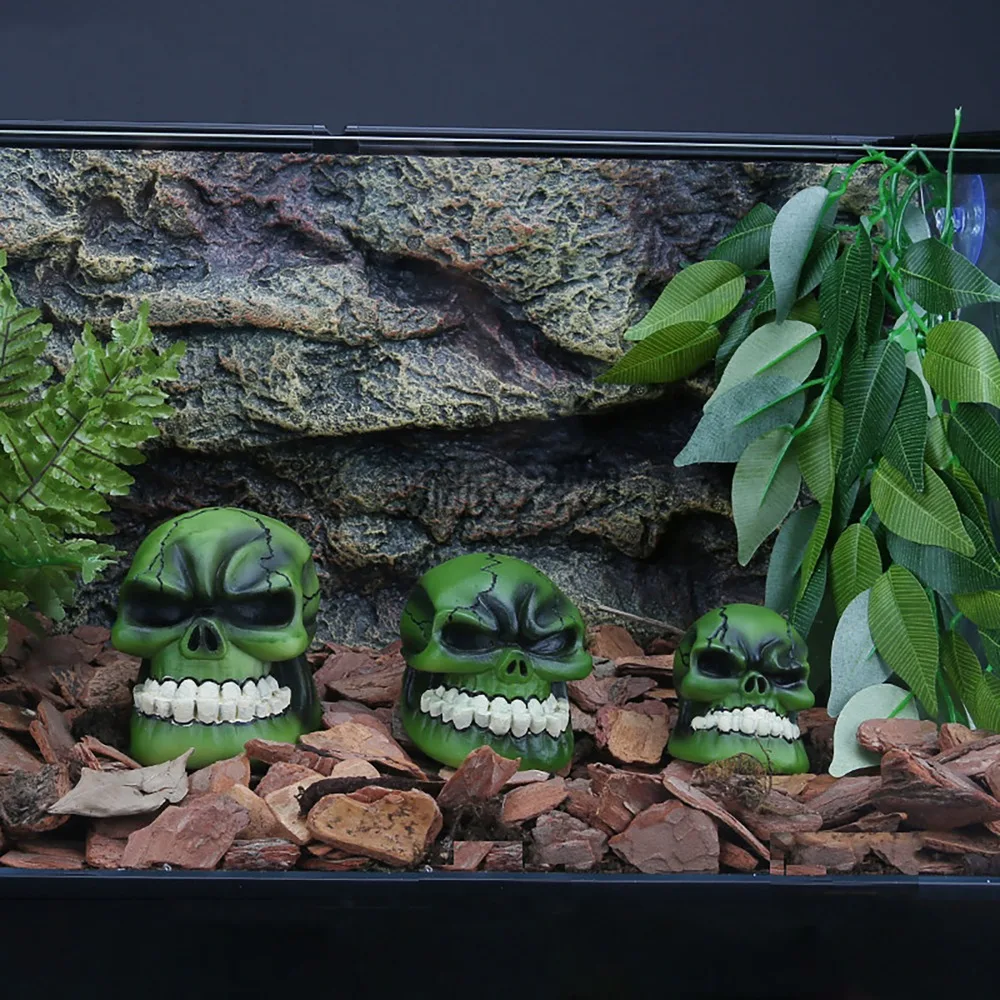 Resin Decoration Zombie Skull Aquarium Hide Out Hide Away
