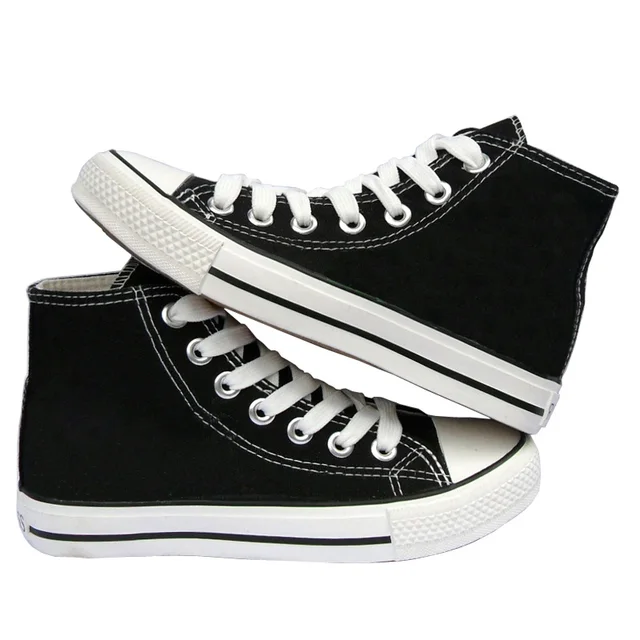New Shoes Men Mans Boy Girls Unisex High Top Low Black Canvas Flats Shoes Color Laces Shoelace Sales Tenis Feminino Espadrilles High Tops Tenis Femininoshoes Color Aliexpress
