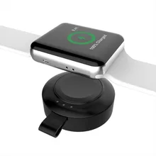 Мини портативное 2 в 1 Беспроводное зарядное устройство для Apple Watch 38 42 мм быстрое магнитное зарядное устройство QI Беспроводная зарядная панель настольное зарядное устройство