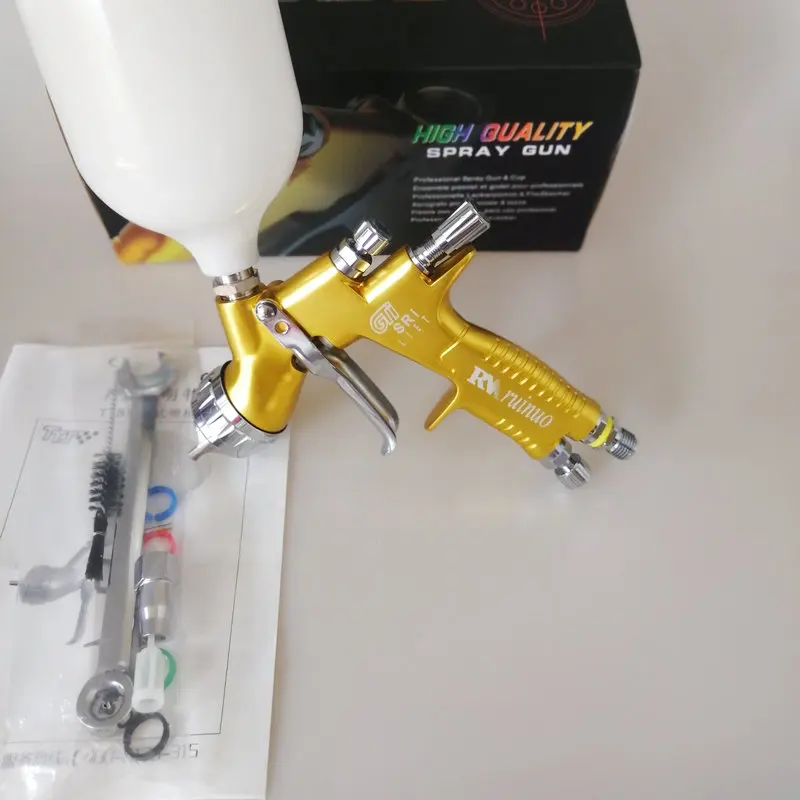 

hvlp professional automotive spray gun air spraygun airbrush pro lite golden TE20 1.3mm