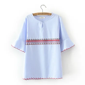 

Oversized Plus Size Cotton Women T Shirt O-Neck Embroidery t-shirt Short Sleeve Women Tops Tshirt Spring Summer Tee Shirt