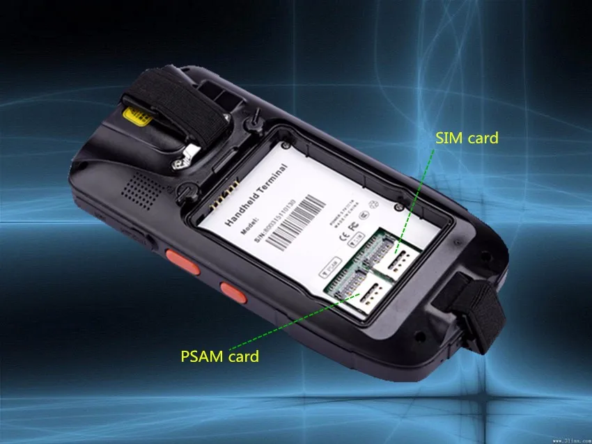 Free Shipping Mobile android 2d handheld barcode scanner pda data terminal with HF RFID and 4.0inch Touch Screen 11