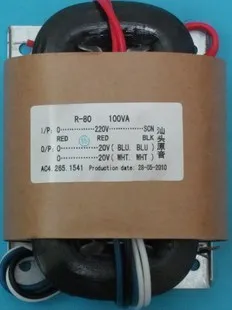 

R Core Transformer copper custom transformer 220VAC 100VA 2*20AC 2.5A with shield output for Power amplifier