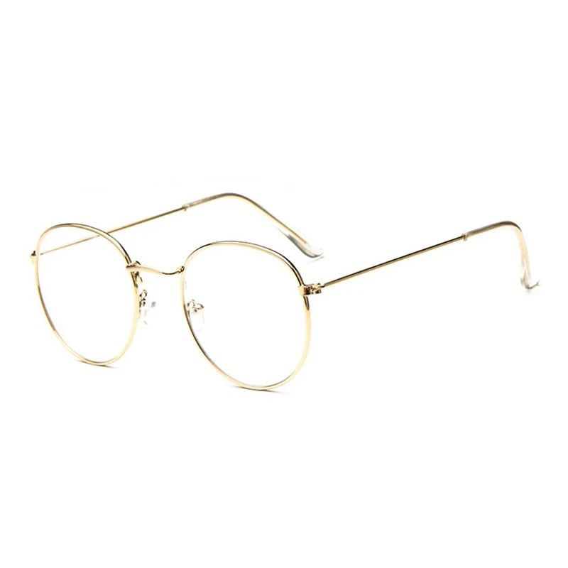 

Woman Glasses Optical Frames Metal Round Glasses Frame Clear lens Eyeware Black Silver Gold spectacles eyewear